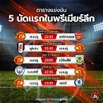 ตารางการแข่งขันของแมนยู